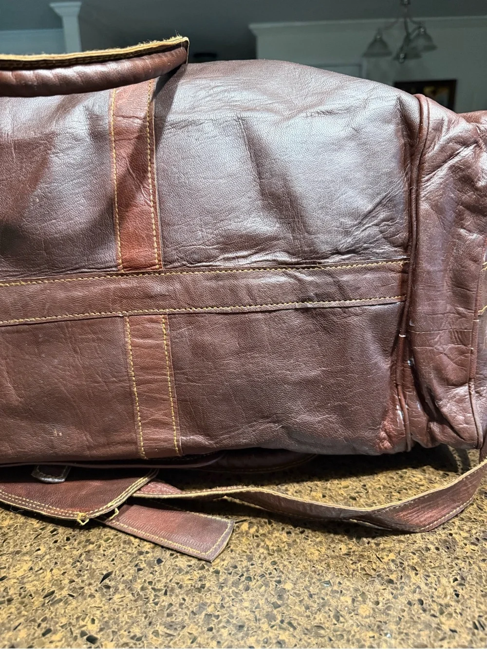 Leather Duffle Bag 28 inch